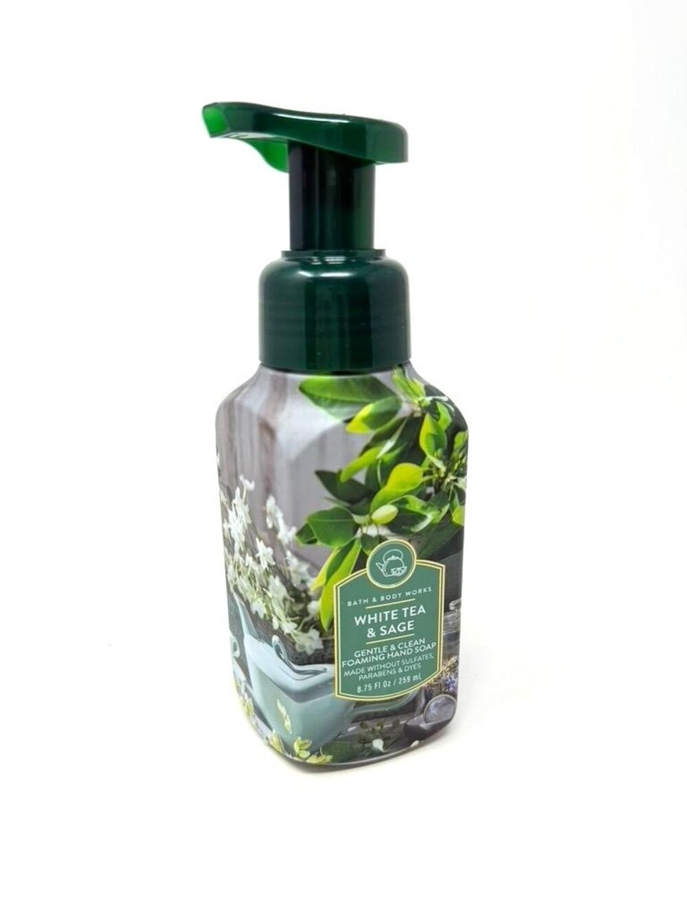 Bath & Body Works White Tea & Sage Foaming Hand Soap 8.75 Fl Oz Gentle